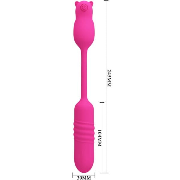 PRETTY LOVE - PINK SILICONE VIBRATING BULLET 7